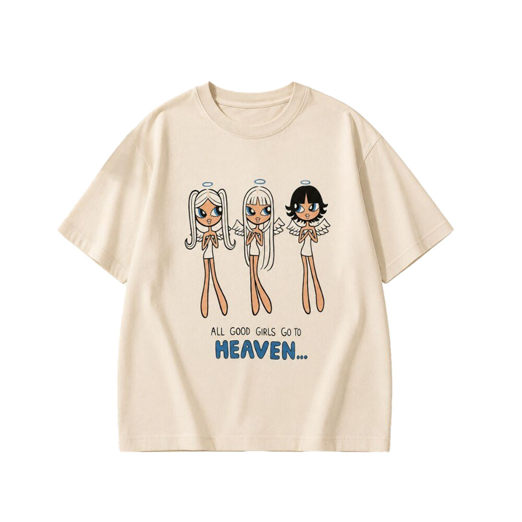 All Good Girls Go To Heaven T-Shirt Angel Girls Shirt Gift Ideas For Friends