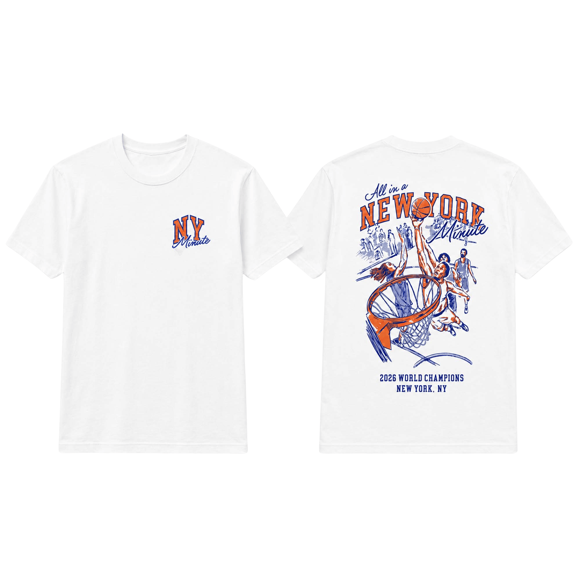 All In A NY Knicks Minute World Champions Shirt New York Knicks Merch Basketball Fan Gear