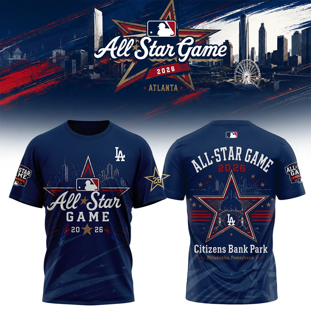 All Star Game 2026 Los Angeles Dodgers Commemorative Citizens Bank Park T-Shirt Dodgers Merch