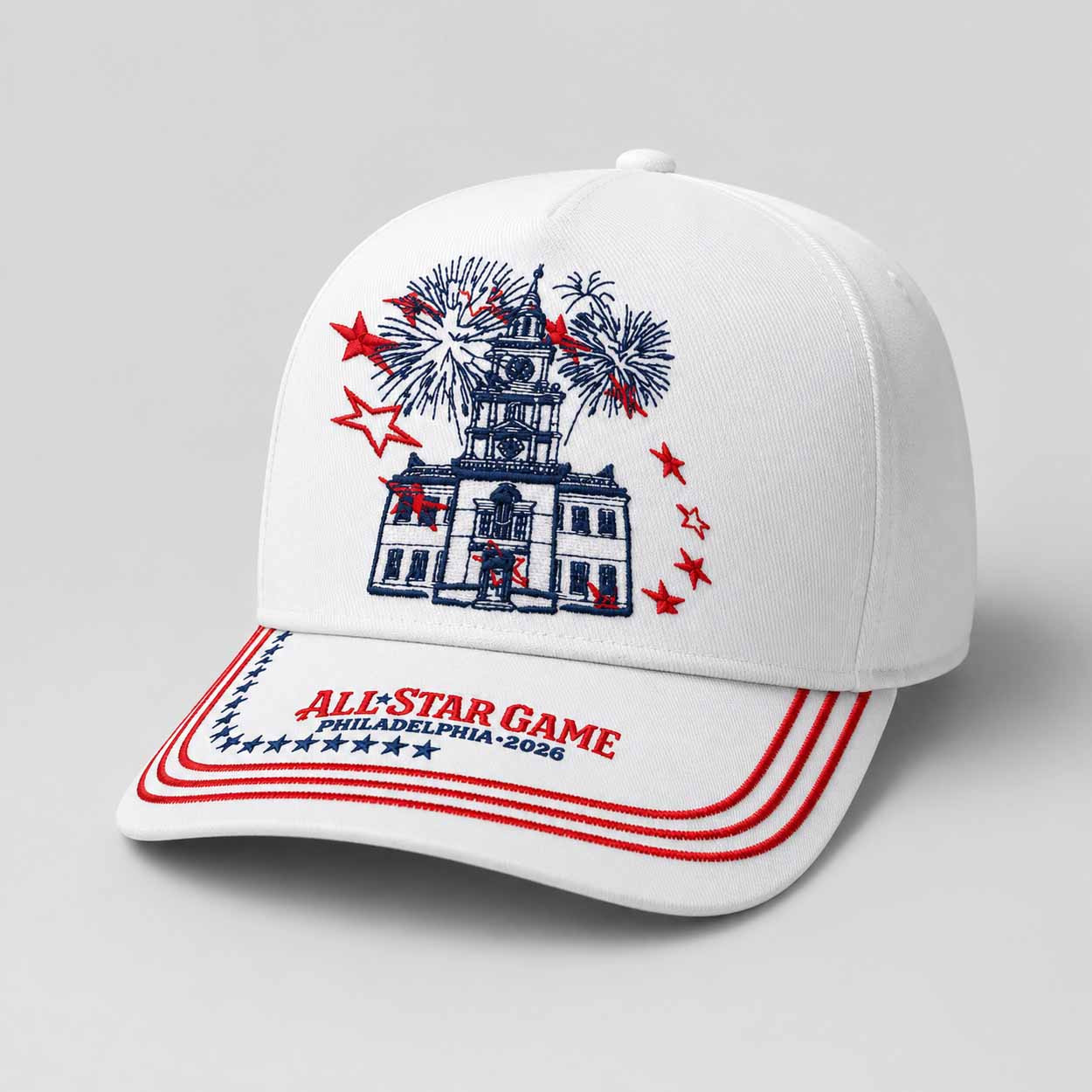 All-Star Game Philadelphia 2026 Liberty Bell White Hat Game Day Merch Gifts For Brothers