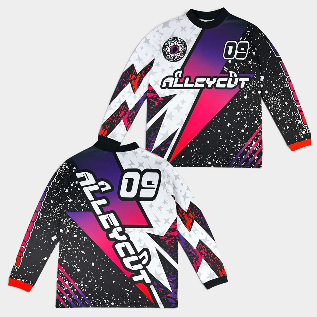 ALLEYCVT Merch 2026 Supersonic Race Club Moto Pink Long Sleeve Shirt Present For Besties