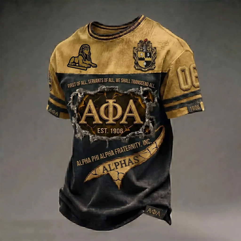 Alpha Phi Alpha 1906 Crest T-Shirt APA Fraternity Merch Best Gift For Husband