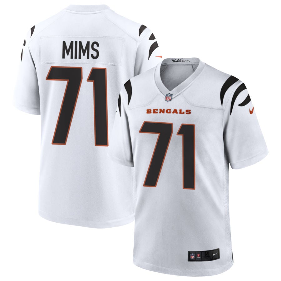 Amarius Mims Cincinnati Bengals 2025 Game Jersey - White