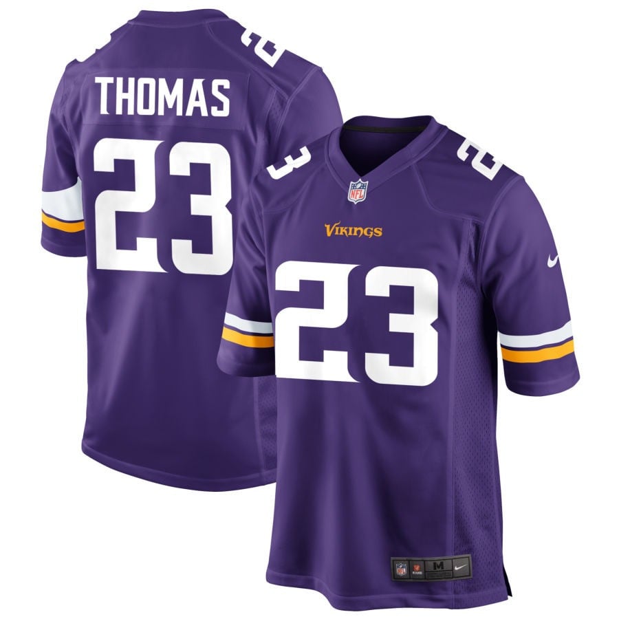 Ambry Thomas Minnesota Vikings 2025 Game Jersey - Purple