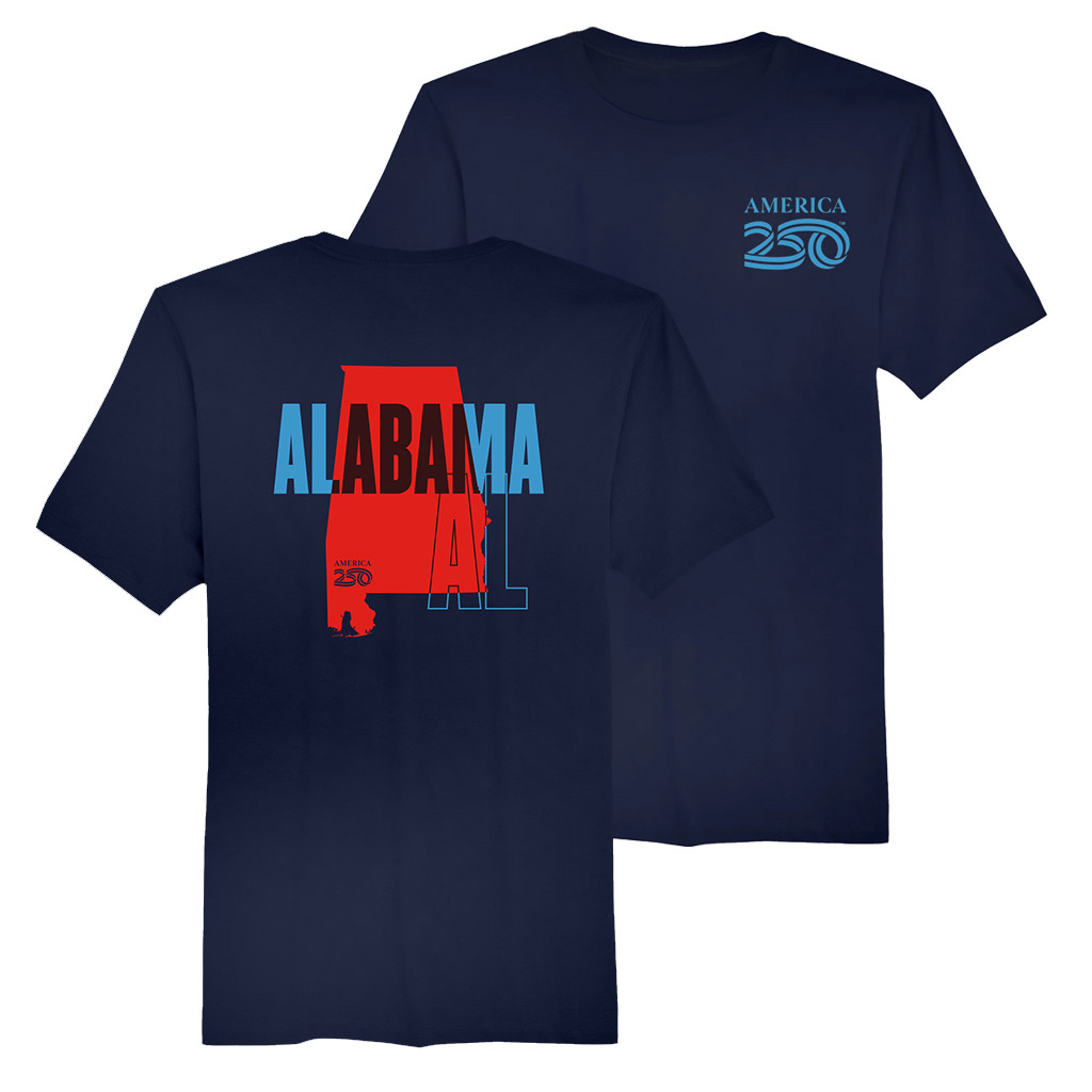 America 250 Alabama State T-Shirt 250th Anniversary Alabama Pride Shirt Patriotic Gifts