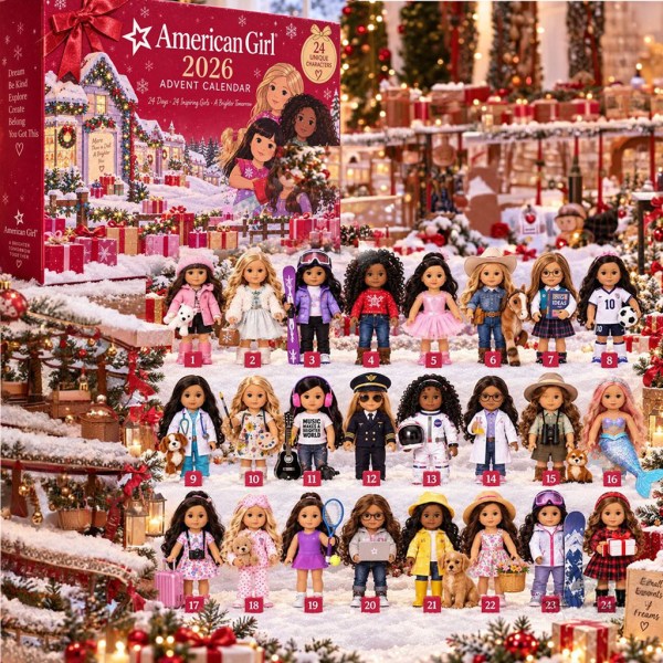 American Girl 2026 Advent Calendar 24 Days Of Christmas Ornaments Xmas Gifts For Girls - Image 2