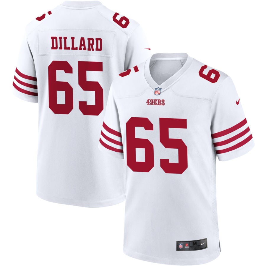 Andre Dillard San Francisco 49ers 2025 Game Player Jersey - White
