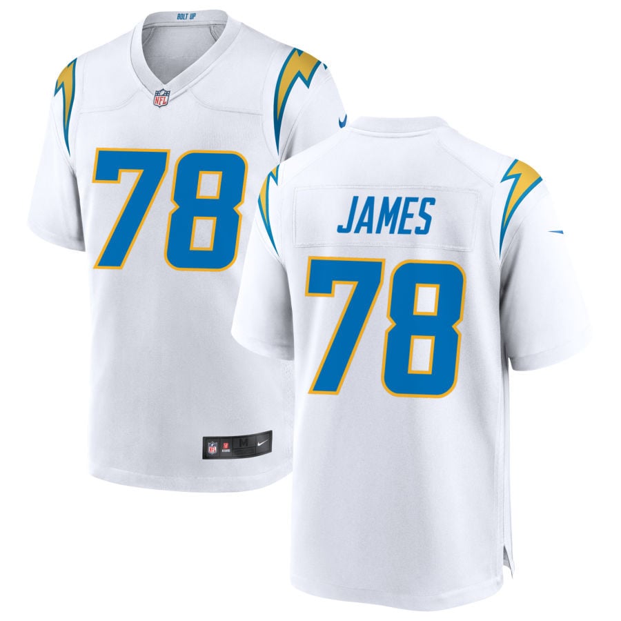 Andre James Los Angeles Chargers 2025 Game Jersey - White