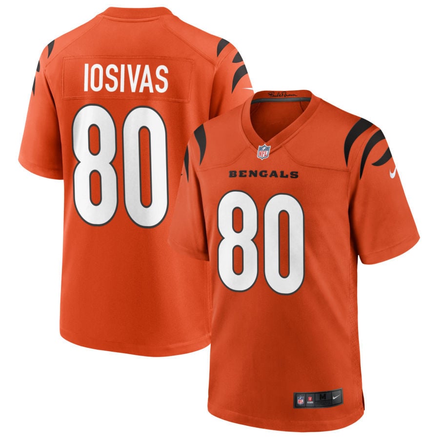 Andrei Iosivas Cincinnati Bengals 2025 Alternate Game Jersey - Orange