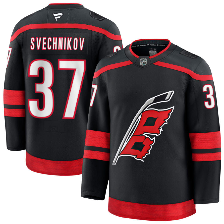 Andrei Svechnikov Carolina Hurricanes 2025 Home Jersey - Black 1 Andrei Svechnikov Carolina Hurricanes 2025 Home Jersey - Black