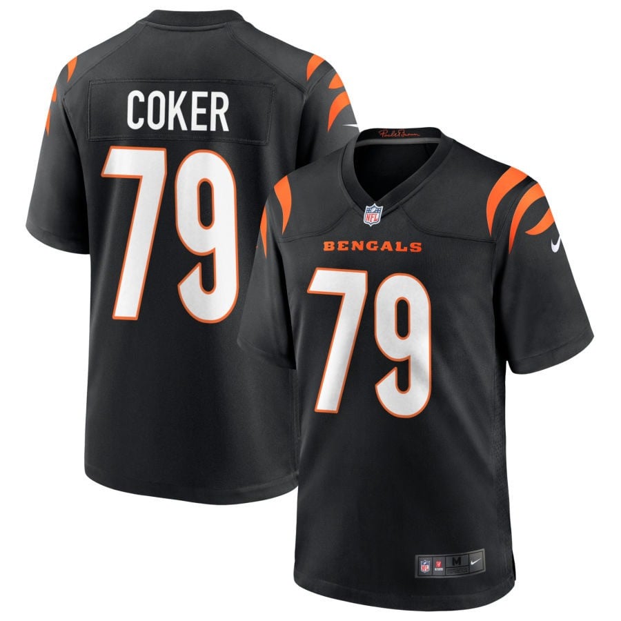 Andrew Coker Cincinnati Bengals 2025 Game Jersey - Black