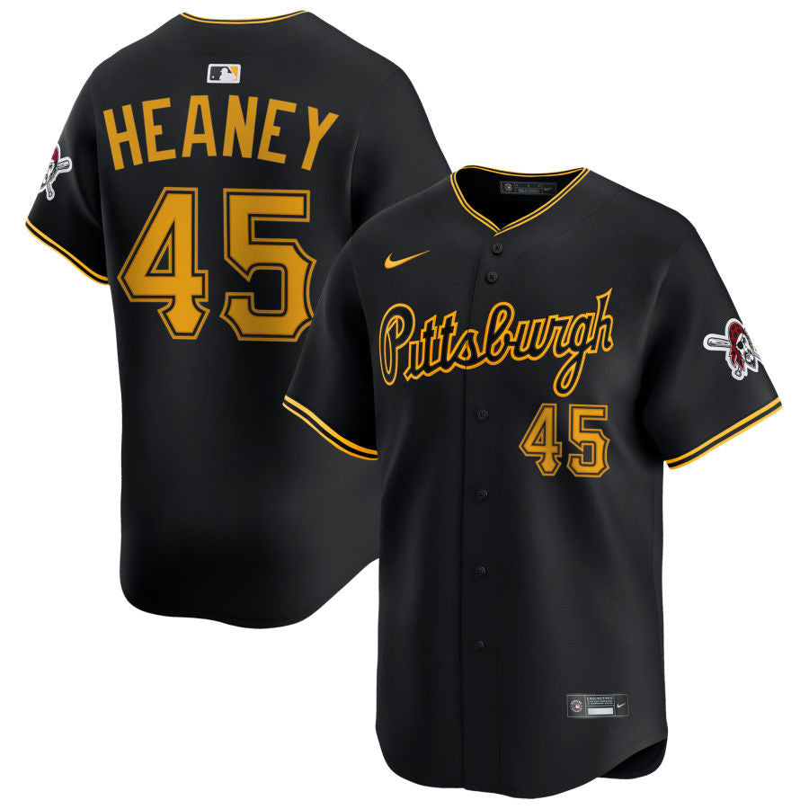 Andrew Heaney Pittsburgh Pirates 2025 Alternate Limited Jersey - Black