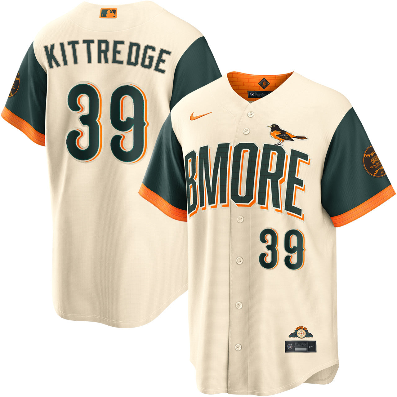 Andrew Kittredge Baltimore Orioles 2026 City Connect Jersey - Cream