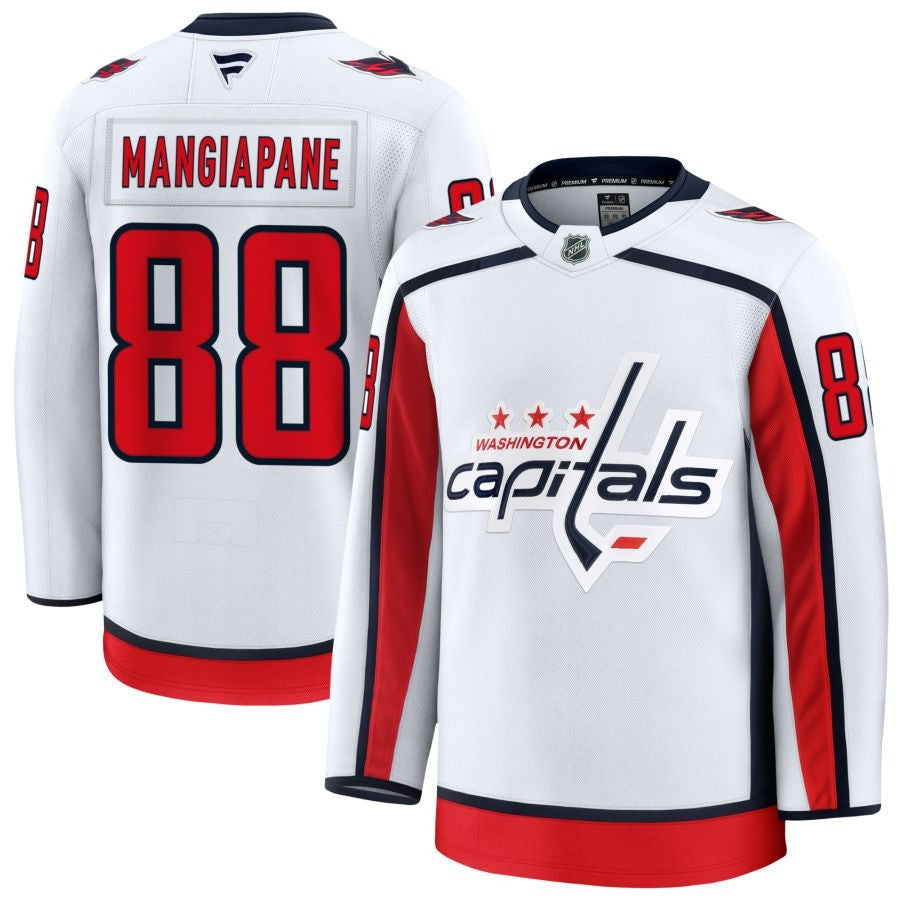 Andrew Mangiapane Washington Capitals 2025 Away Premium Jersey - White 1 Andrew Mangiapane Washington Capitals 2025 Away Premium Jersey - White
