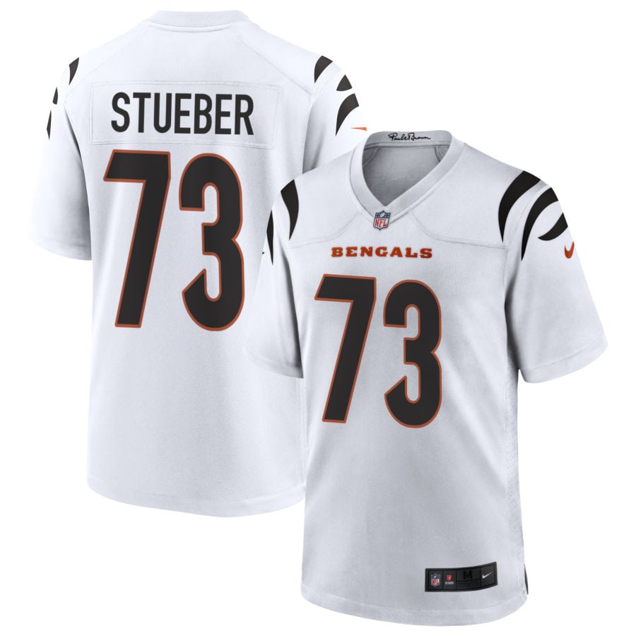 Andrew Stueber Cincinnati Bengals 2025 Game Jersey - White