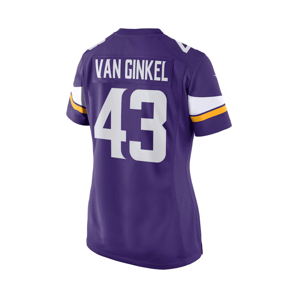 Andrew Van Ginkel Minnesota Vikings 2025 Pro Bowl Patch Game Jersey - Purple - Image 2