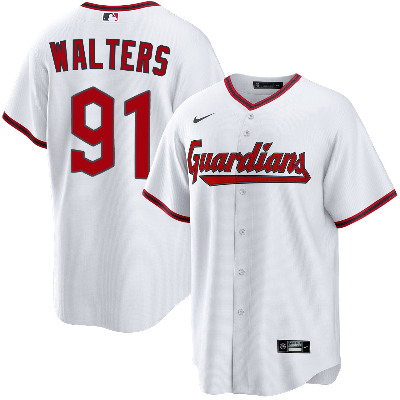Andrew Walters Cleveland Guardians 2026 Home Jersey - White