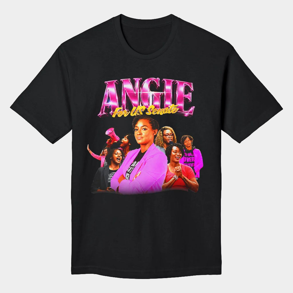 Angie Nixon Merch 2026 Angie For US Senate Bootleg T-Shirt Black Florida Senate Election Gifts