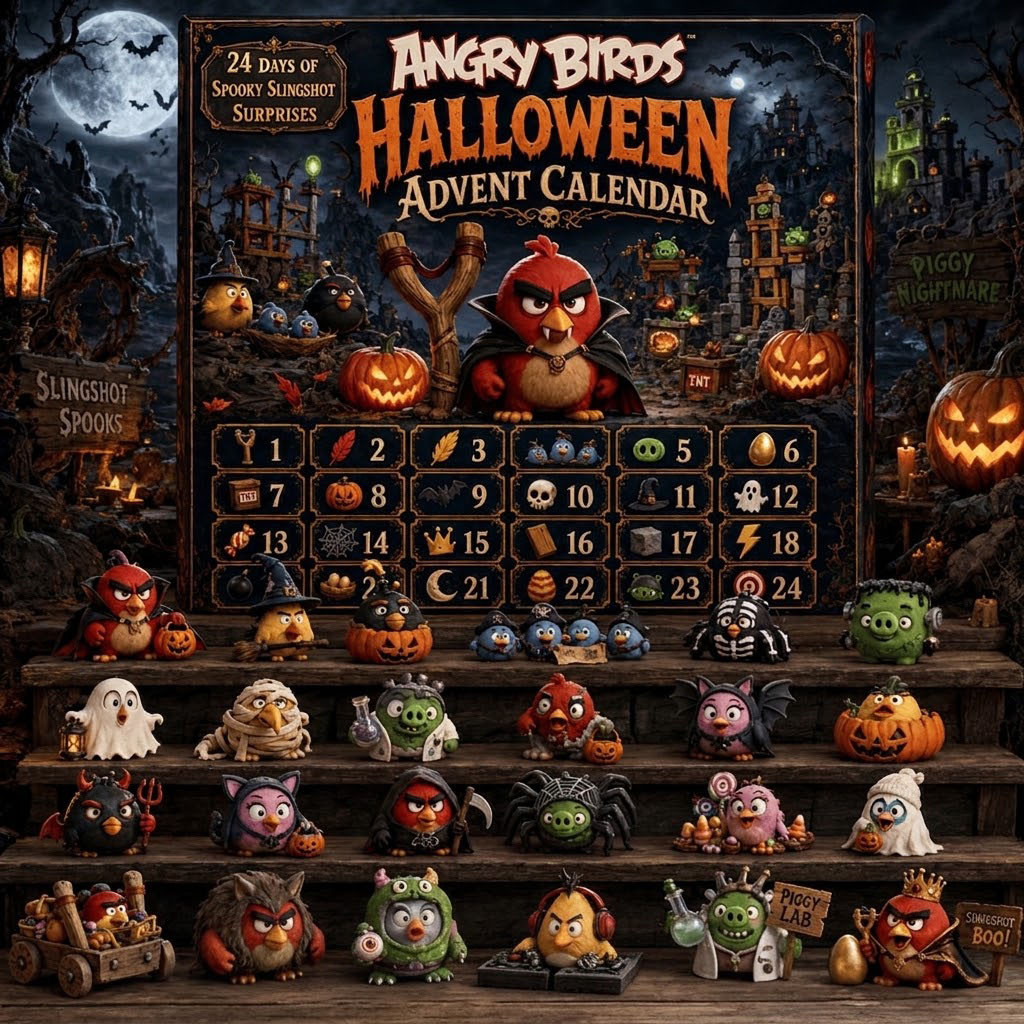 Angry Birds Halloween 2026 Advent Calendar 24 Days Spooky Surprises Collectible Halloween Gift