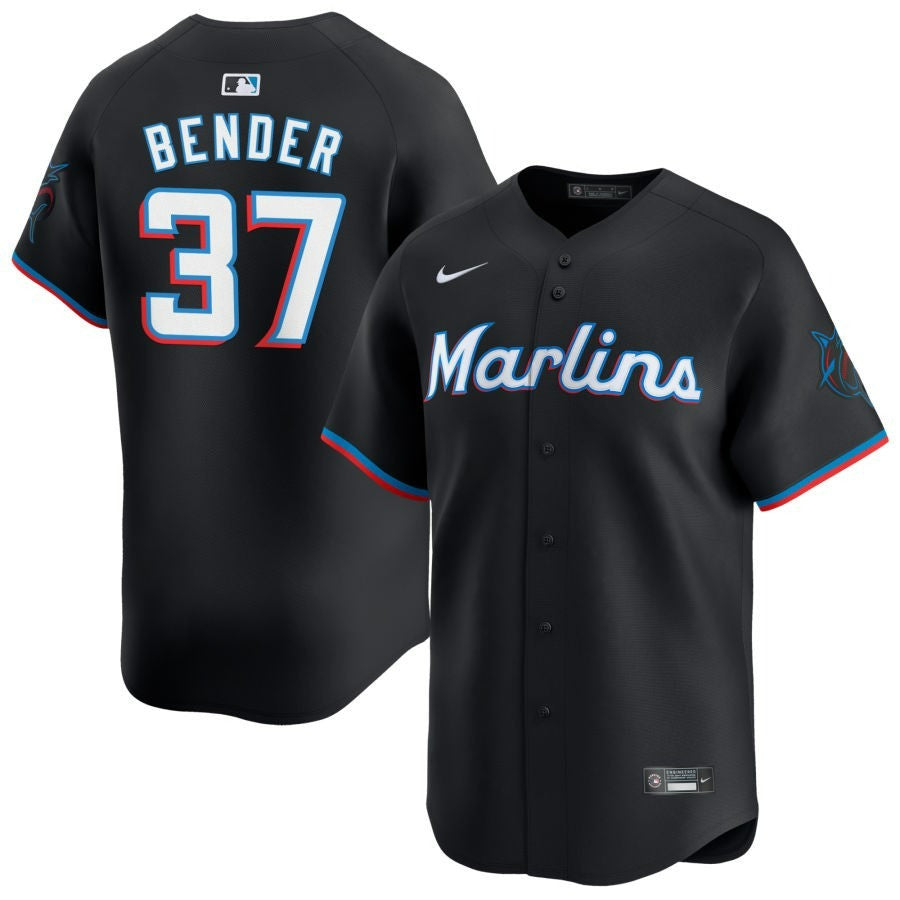 Anthony Bender Miami Marlins 2025 Alternate Limited Jersey ï¿½ï¿½ï¿½ Black