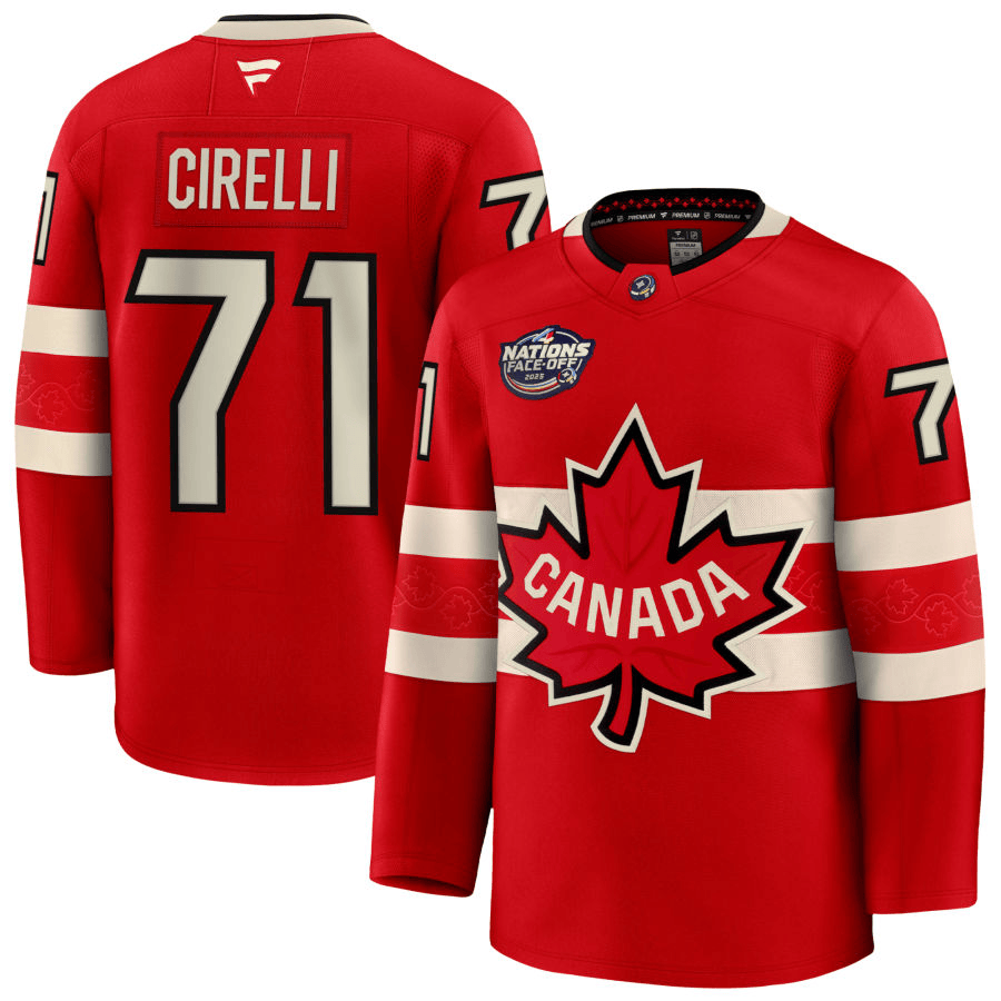 Anthony Cirelli Canada 2025 4 Nations Face-Off Premium Red Jersey