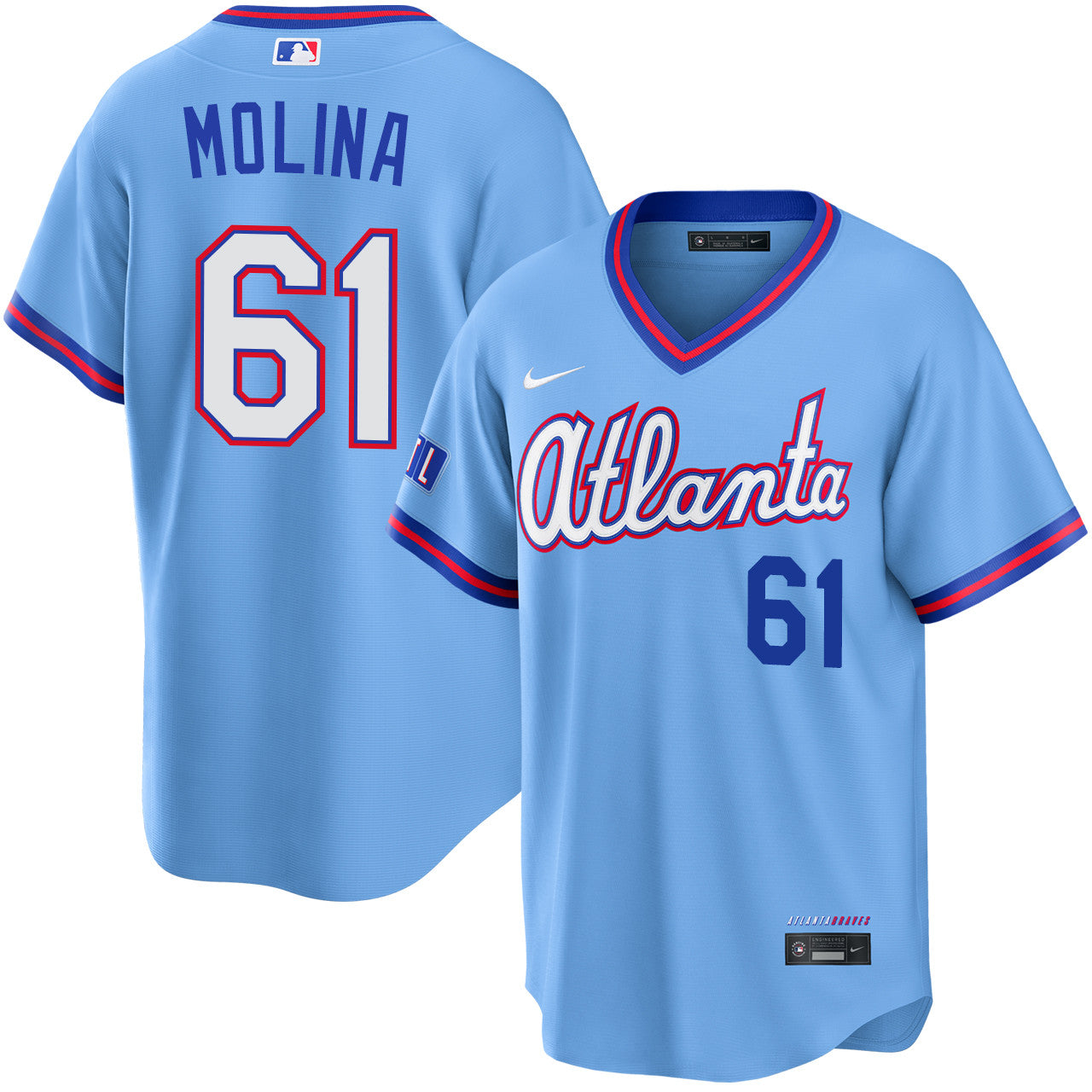 Anthony Molina Atlanta Braves 2026 City Connect Stadium Jersey - Powder Blue
