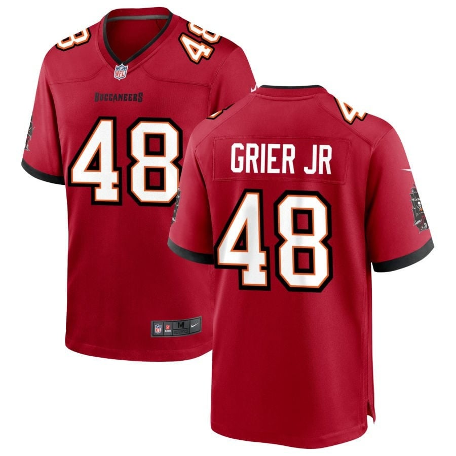 Antonio Grier Jr Tampa Bay Buccaneers 2025 Team Game Jersey - Red