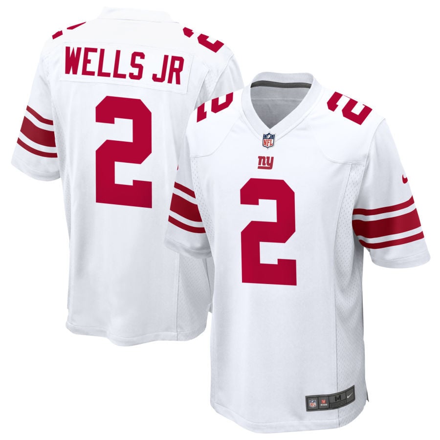 Antwane Wells Jr New York Giants 2025 Game Jersey - White