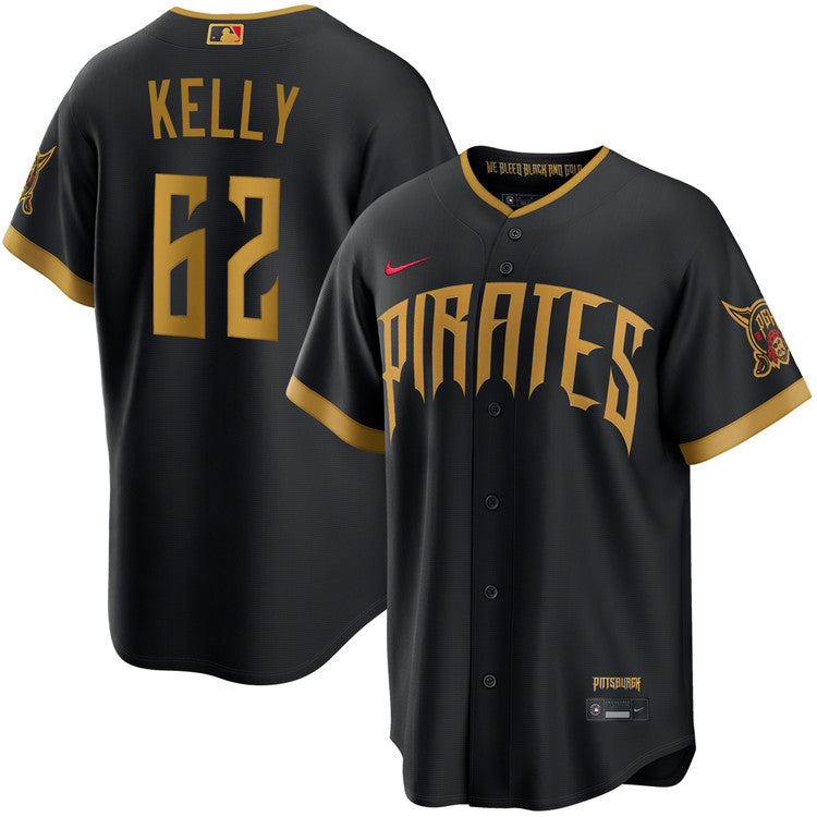 Antwone Kelly Pittsburgh Pirates 2026 City Connect Stadium Jersey - Black
