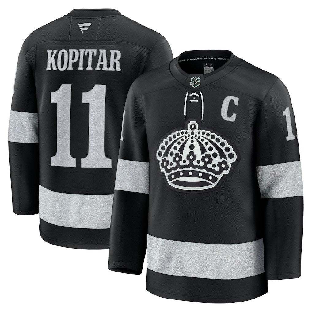 Anze Kopitar Los Angeles Kings 2025 Alternate Breakaway Jersey - Black 1 Anze Kopitar Los Angeles Kings 2025 Alternate Breakaway Jersey - Black