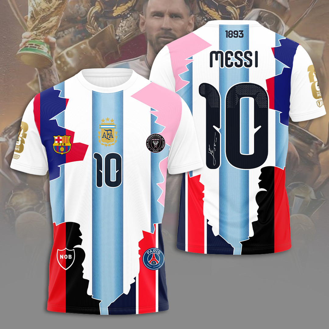 Argentina National Football x Lionel Messi T-Shirt Argentina World Cup FIFA 2026 Merch