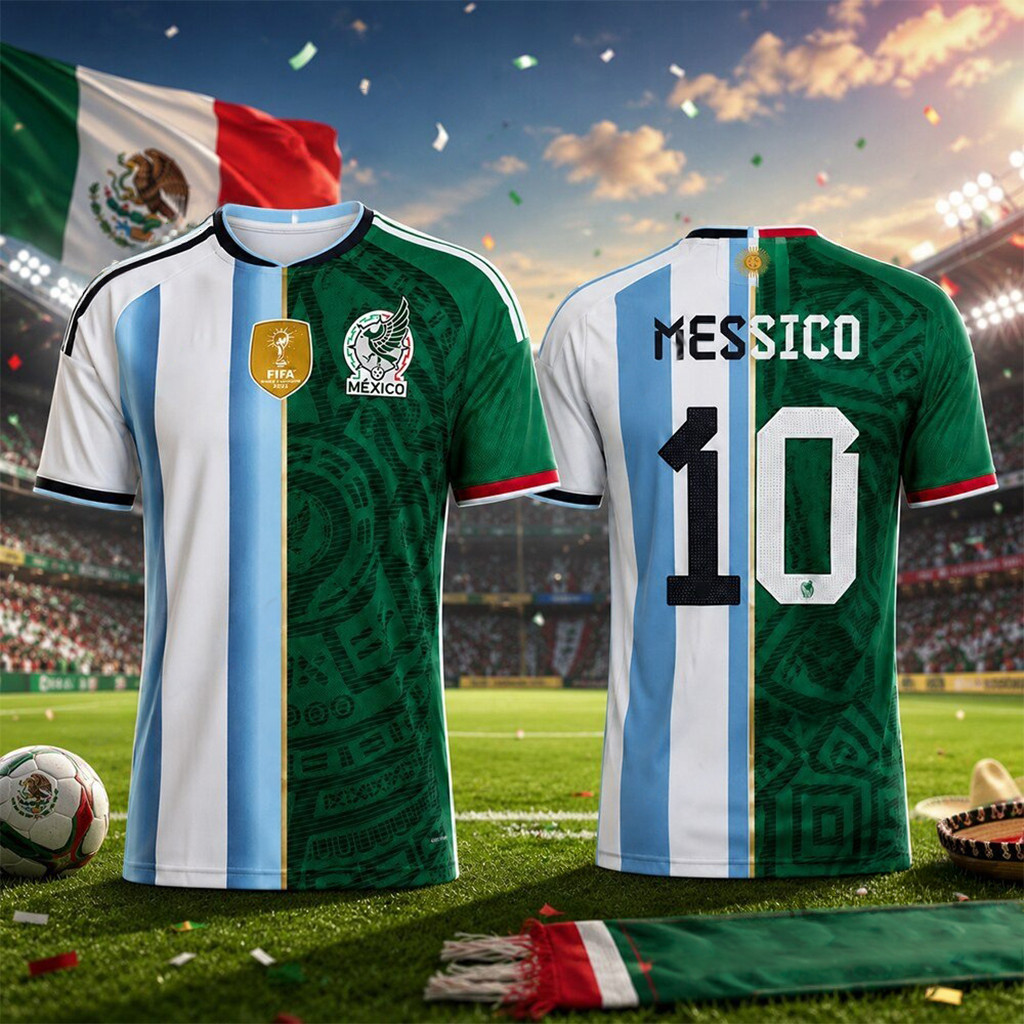 Argentina X Mexico World Cup 2026 Soccer Jersey Messico Jersey FIFA Merch Game Day Gifts