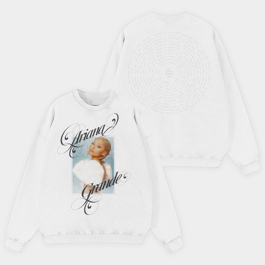 Ariana Grande Merch 2026 AG Photo Crewneck The Eternal Sunshine Tour Sweatshirt Gift For Fans