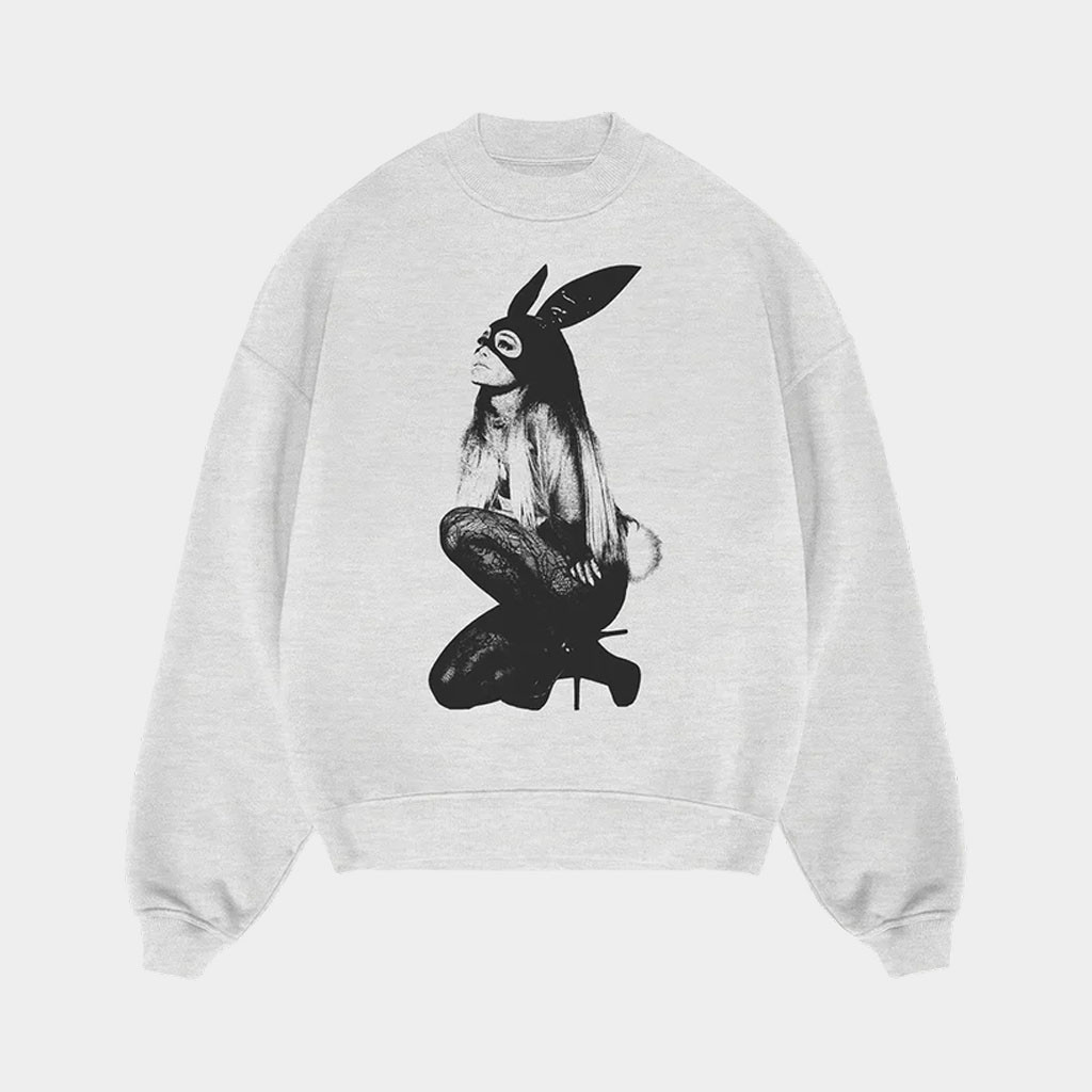 Ariana Grande Merch 2026 Dangerous Woman 10 Crewneck Ariana Grande Bunny Sweatshirt Fan Gifts