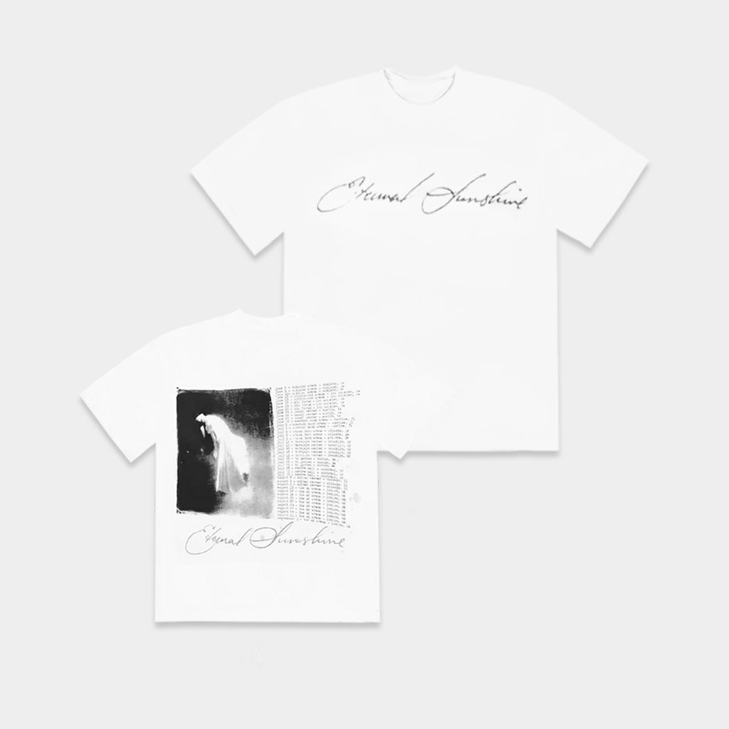 Ariana Grande Merch 2026 Eternal Sunshine White Graphic T-Shirt Ariana Grande Tour Merch