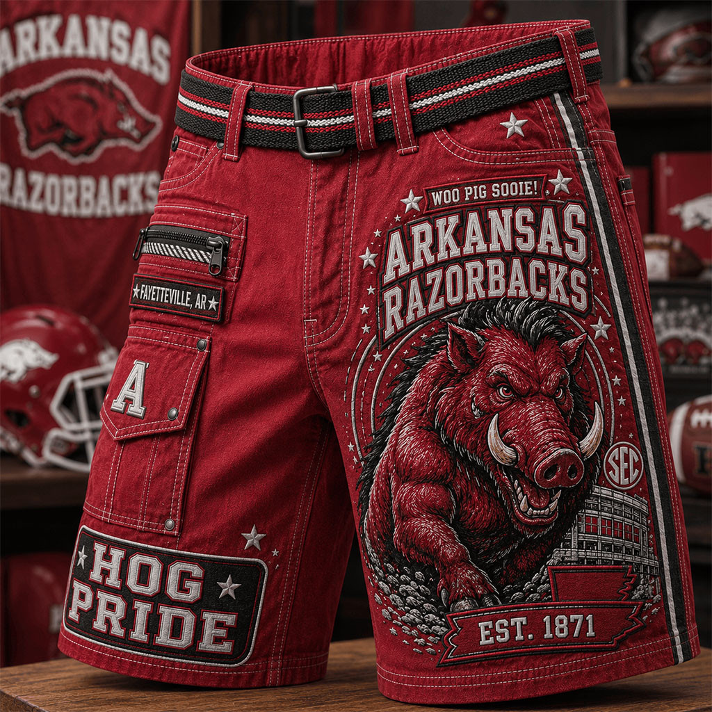 Arkansas Razorbacks Hog Pride Shorts Arkansas Razorbacks Merch Best Gift For Brothers