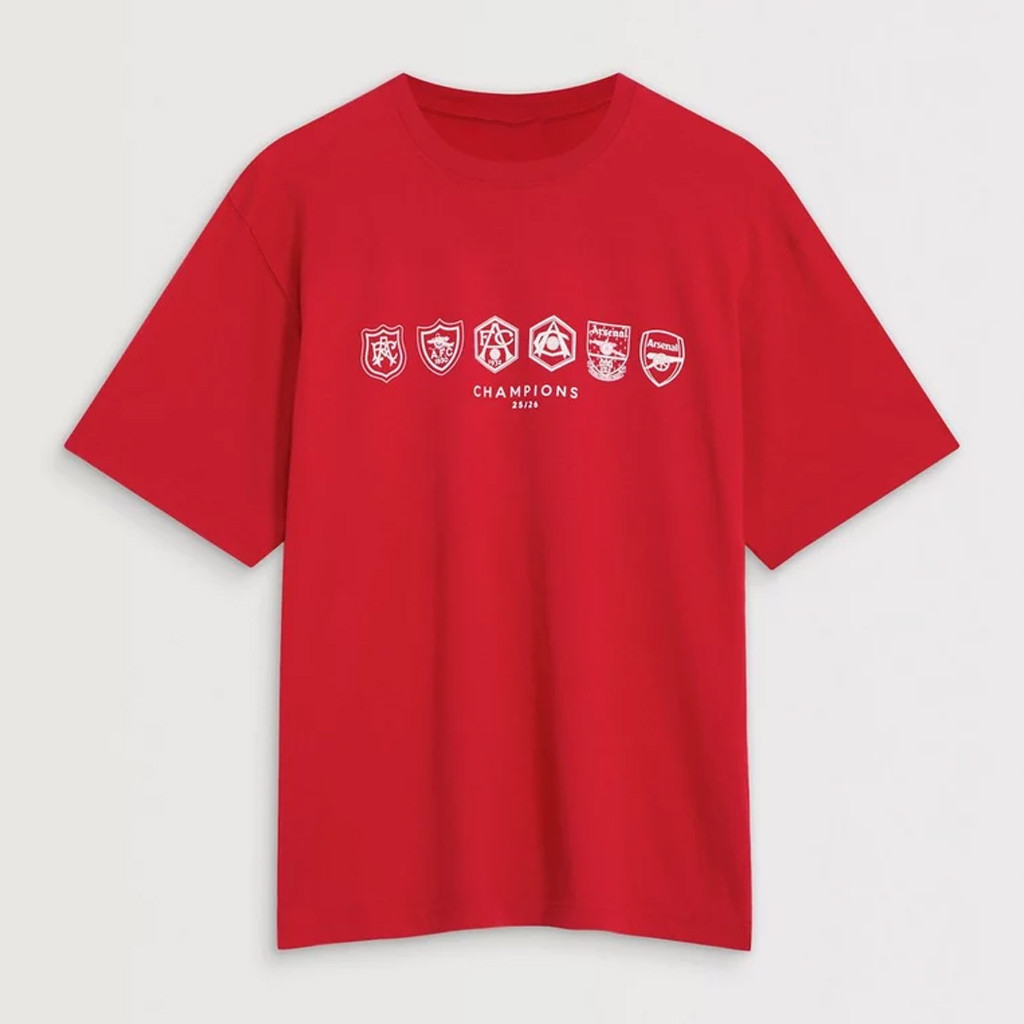 Arsenal Champions Shirt Arsenal Where We Belong 25 26 Red T-Shirt Gifts For Gooners
