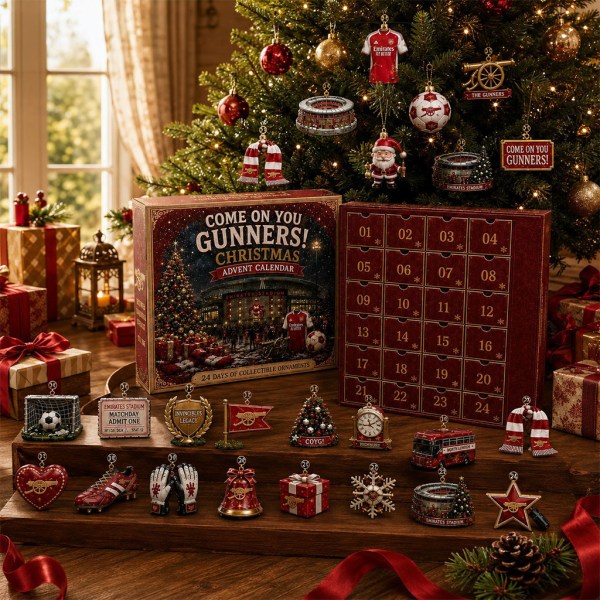 Arsenal Come On You Gunners Advent Calendar Arsenal FC Merch Christmas Gift For Fans - Image 2