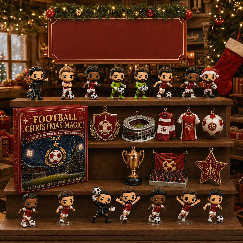 Arsenal Come On You Gunners Christmas Advent Calendar Arsenal FC Merch Gift For Soccer Fans