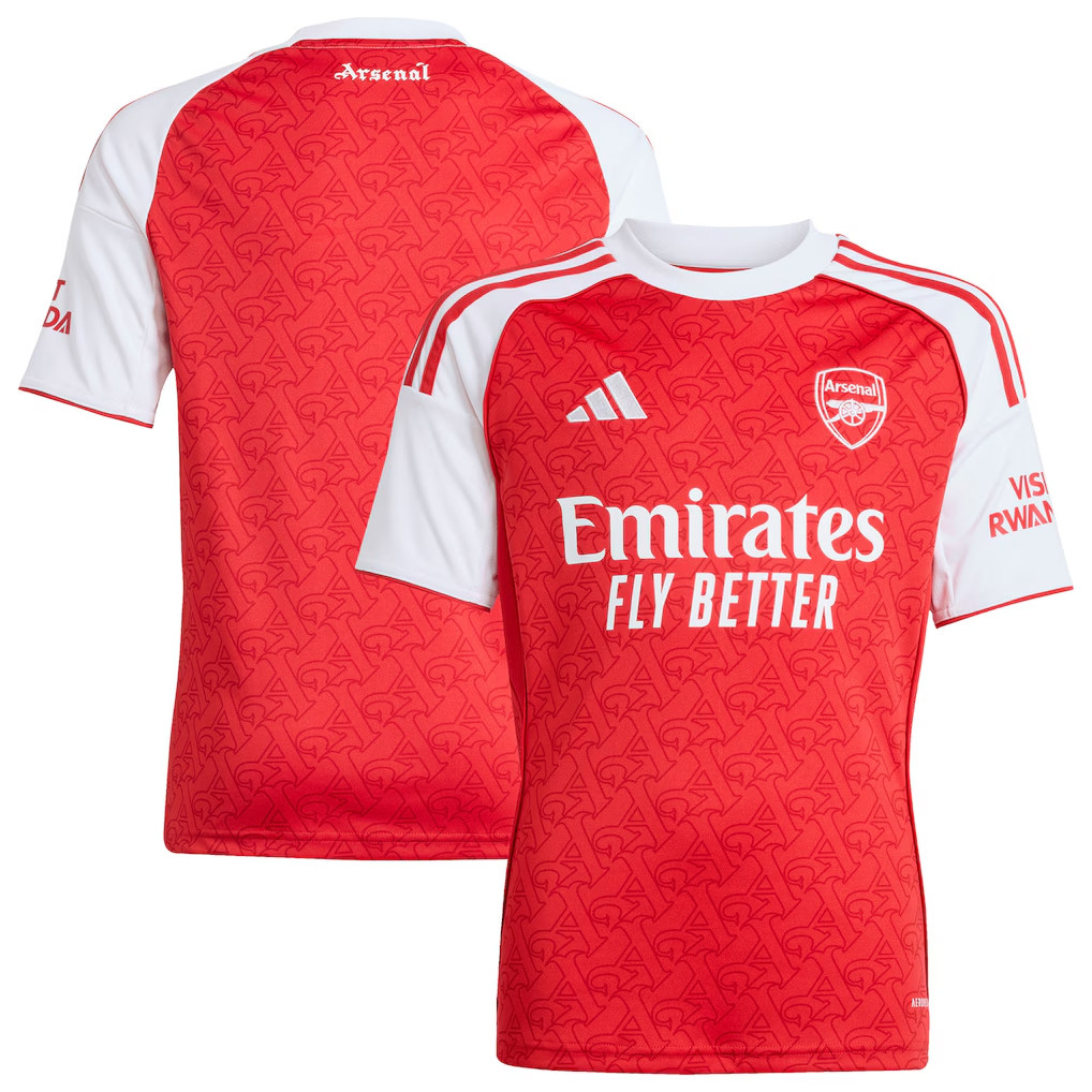 Arsenal Merch Arsenal 2025 26 Home Jersey Red Arsenal Jersey Gifts For Fans
