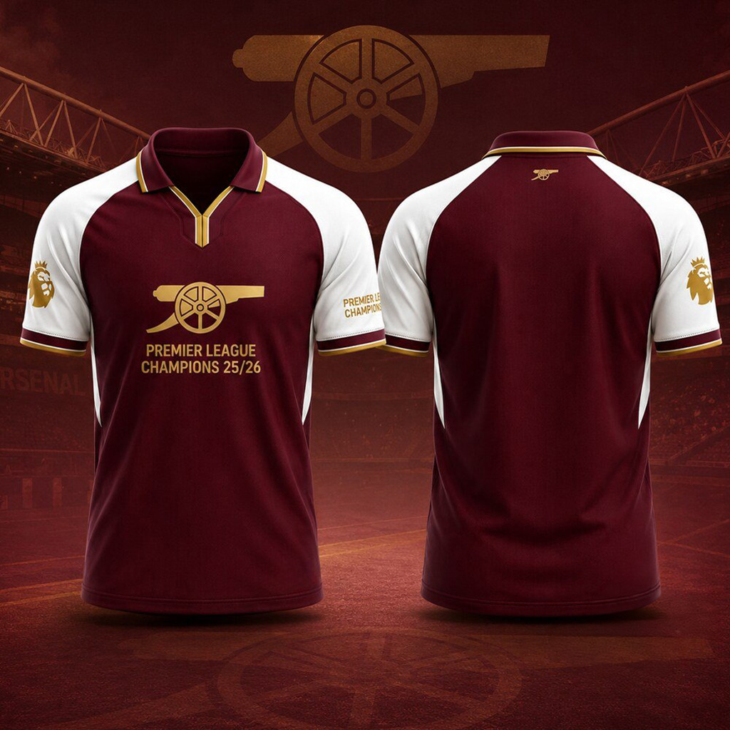 Arsenal Premier League Champions 2025 2026 Jersey Arsenal Champions Merch Present For Dad