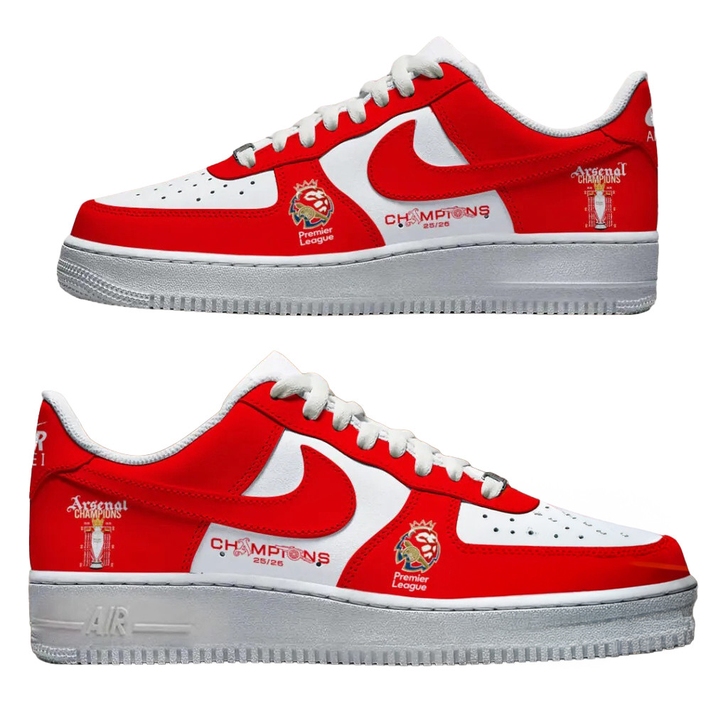 Arsenal Premier League Champions 25 26 Shoes Sneakers Arsenal FC Merch Football Fan Gifts