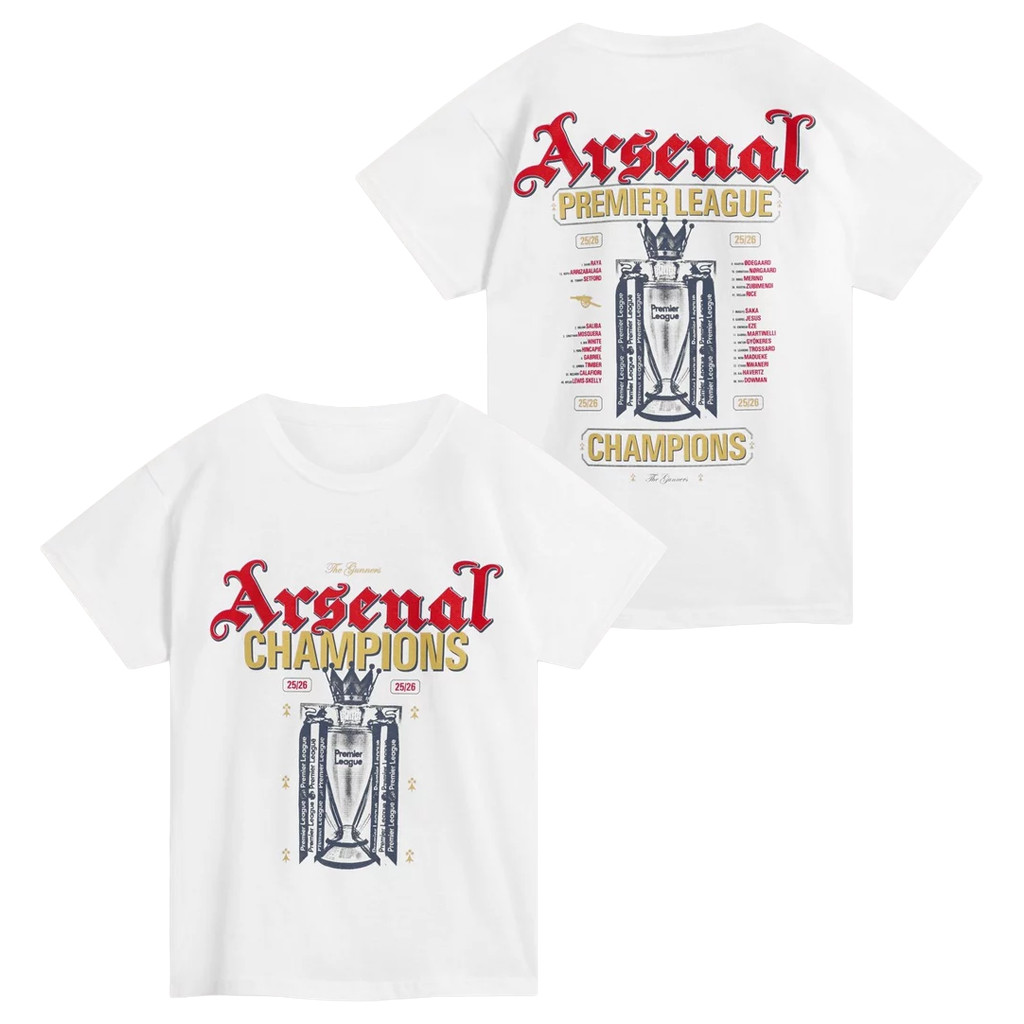 Arsenal Premier League Champions Merch Arsenal Champions Squad 25 26 T-Shirt Gift For Fans