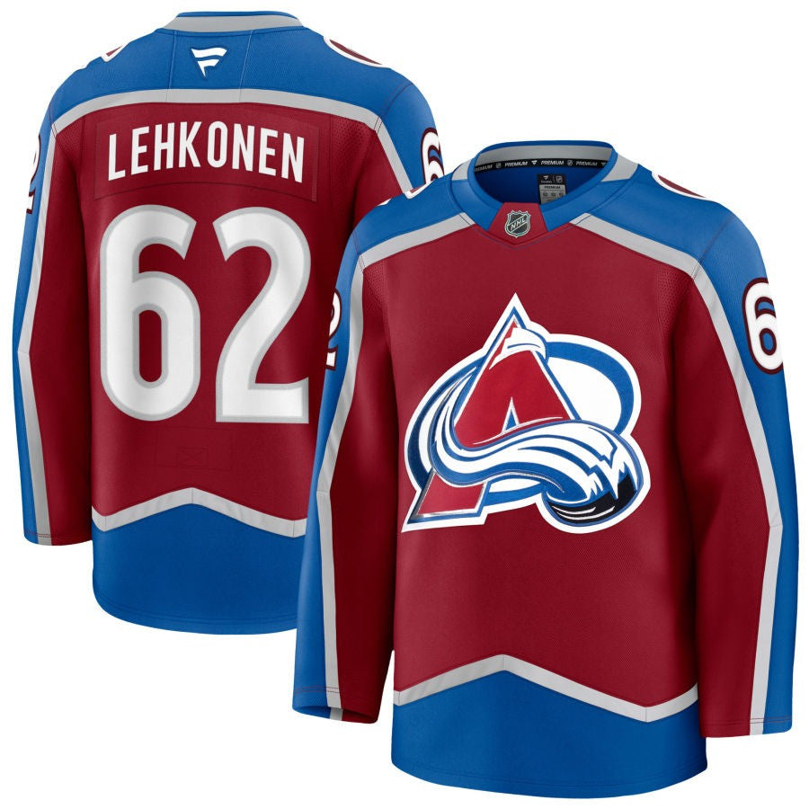 Artturi Lehkonen Colorado Avalanche 2025 Burgundy Home Premium Jersey 1 Artturi Lehkonen Colorado Avalanche 2025 Burgundy Home Premium Jersey