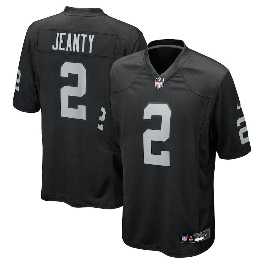 Ashton Jeanty Las Vegas Raiders 2025 Game Jersey - Black