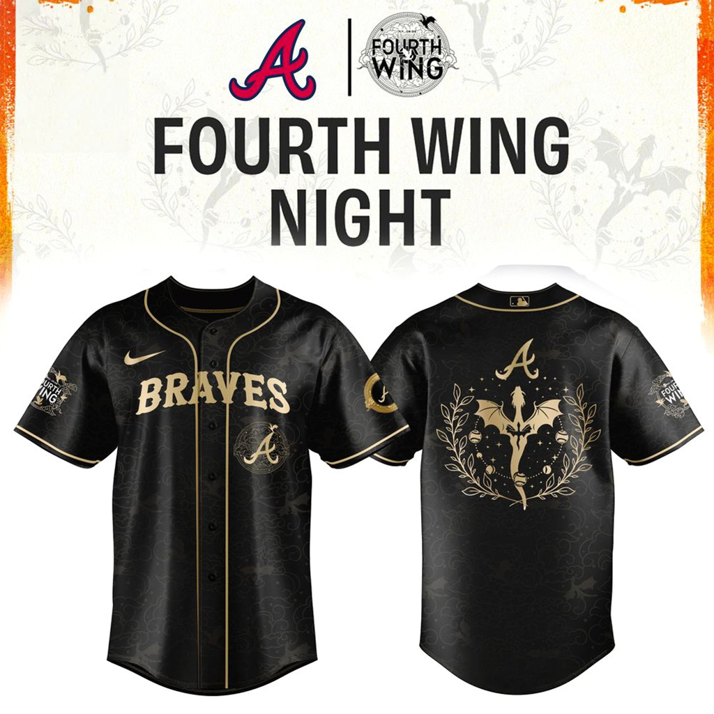 Atlanta Braves Fourth Wings Night 2026 Jersey Atlanta Braves Merch Baseball Team Gift Ideas