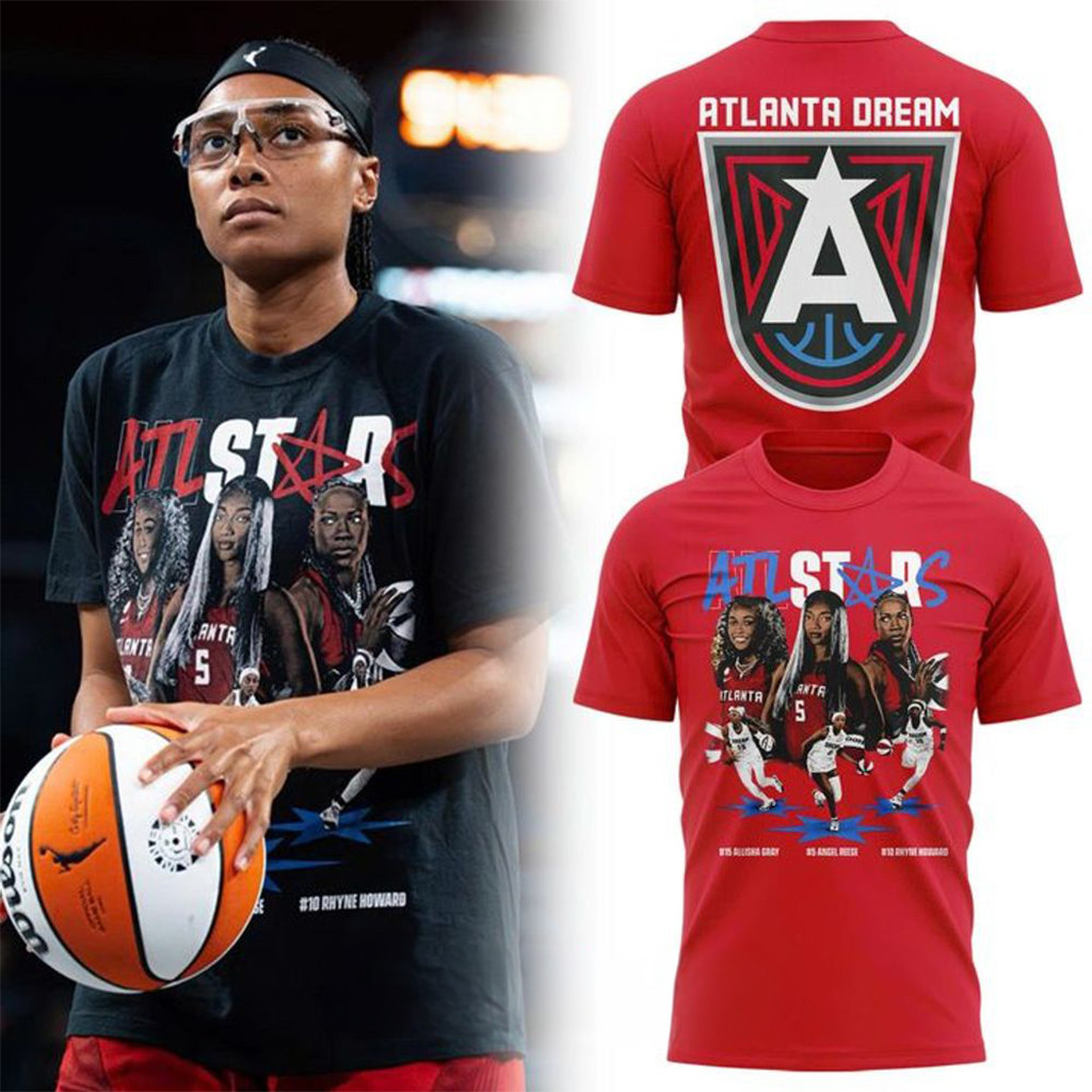 Atlanta Dream 2026 All-Stars T-Shirt Red Atlanta Dream Merch Basketball Fan Gift Ideas