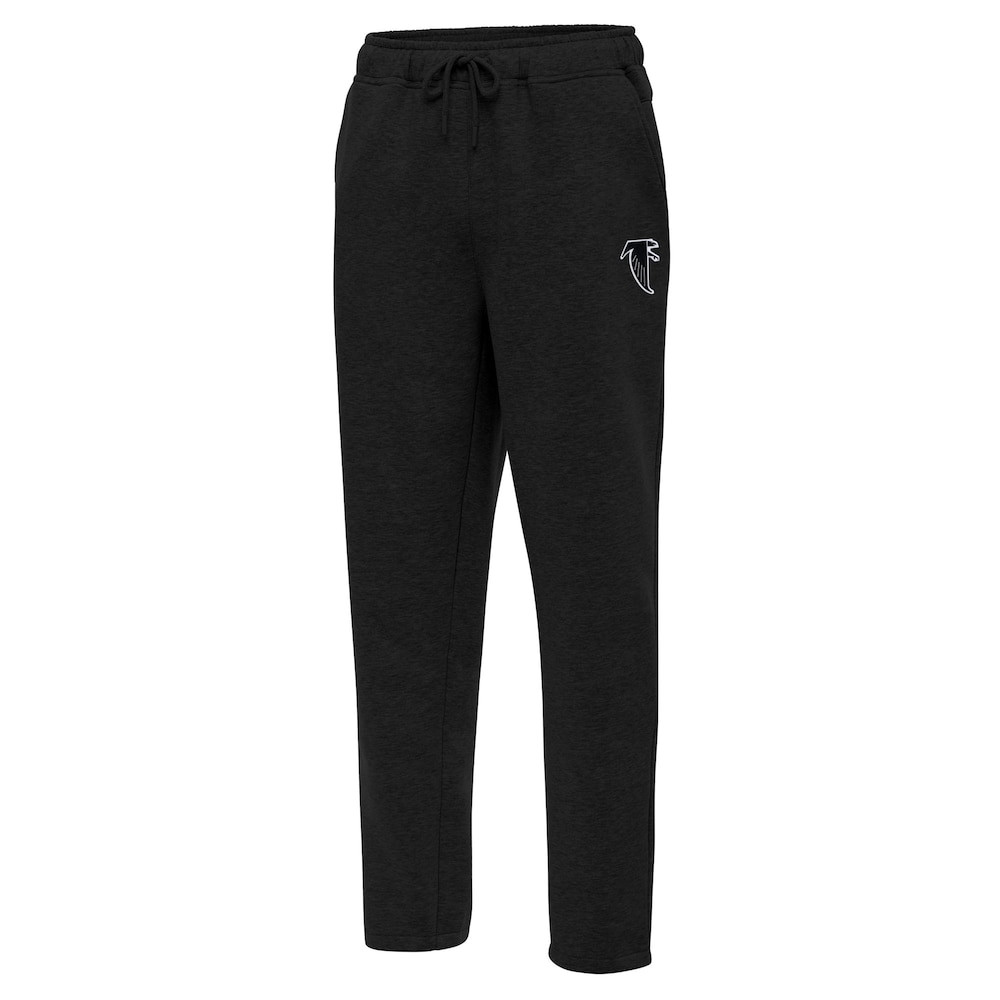 Atlanta Falcons Merch - Men's Throwback Logo Victory Sweatpants, Black - Antigua - American Football Fan Gifts