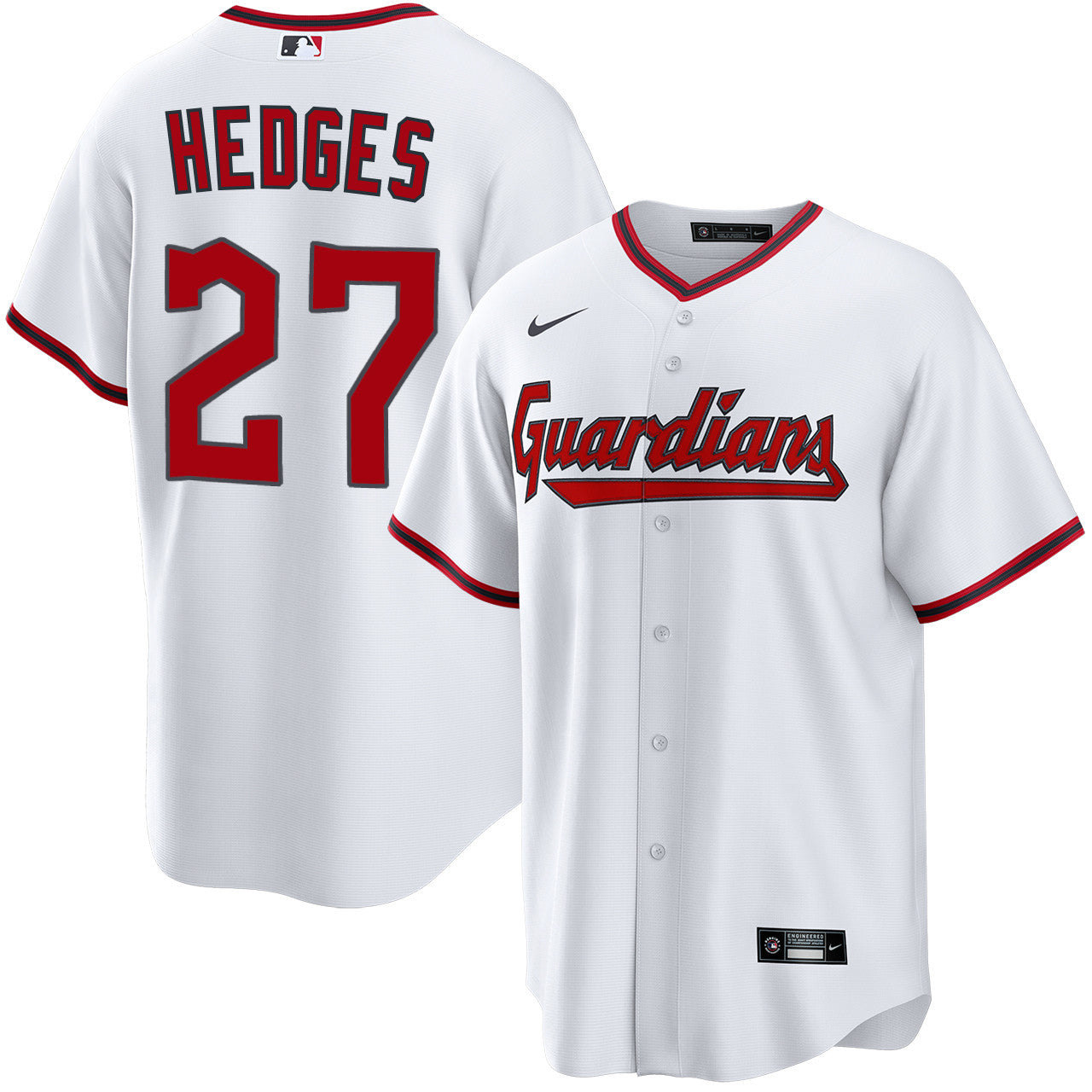 Austin Hedges Cleveland Guardians 2026 Home Jersey - White