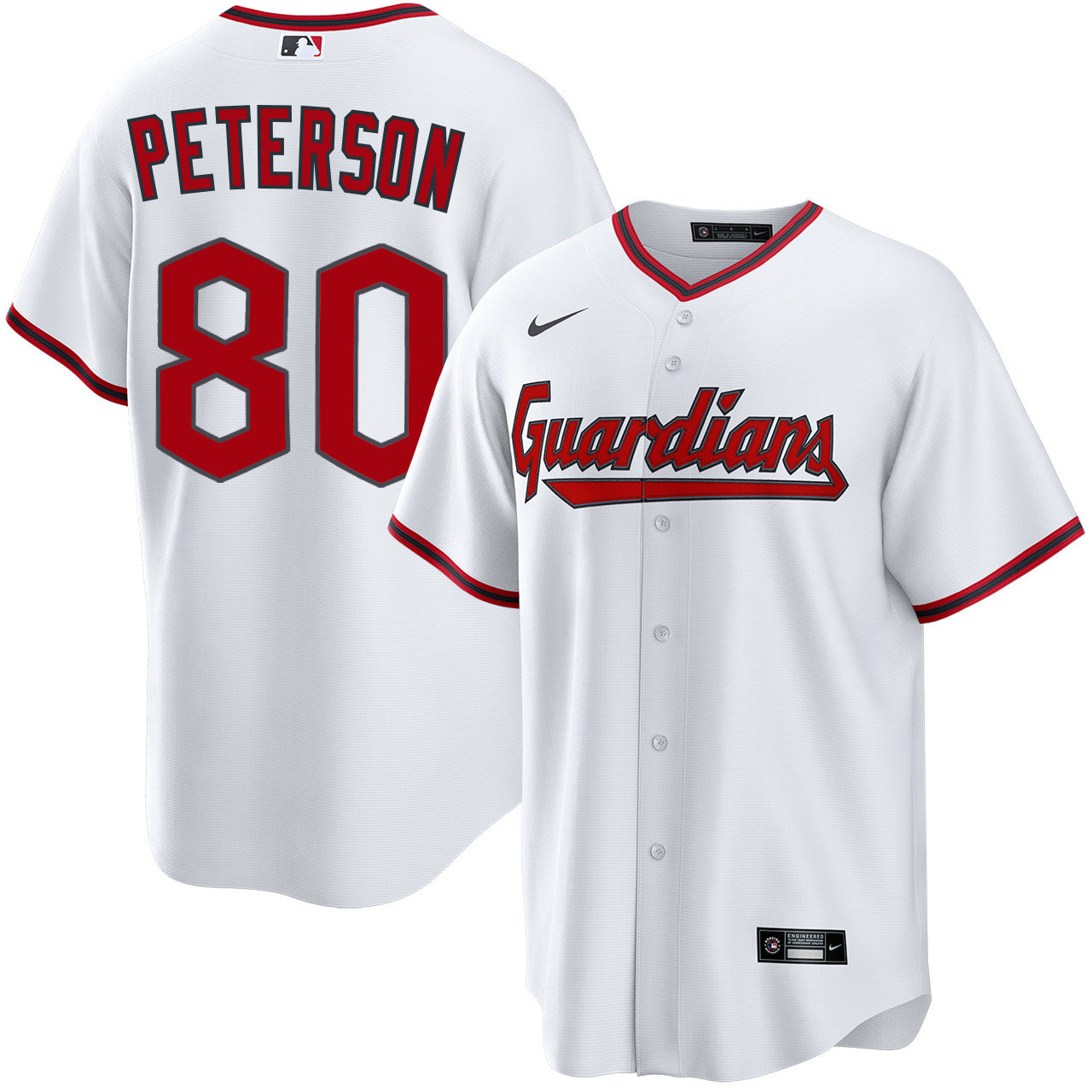 Austin Peterson Cleveland Guardians 2026 Home Jersey - White